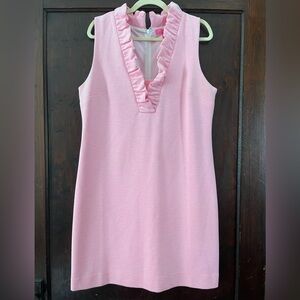 Lilly Pulitzer | Pink and White Striped Shift Dress | XL